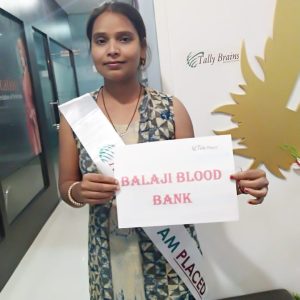 Ritu Verma, Balaji Blood Bank (Billing executive - 12k)